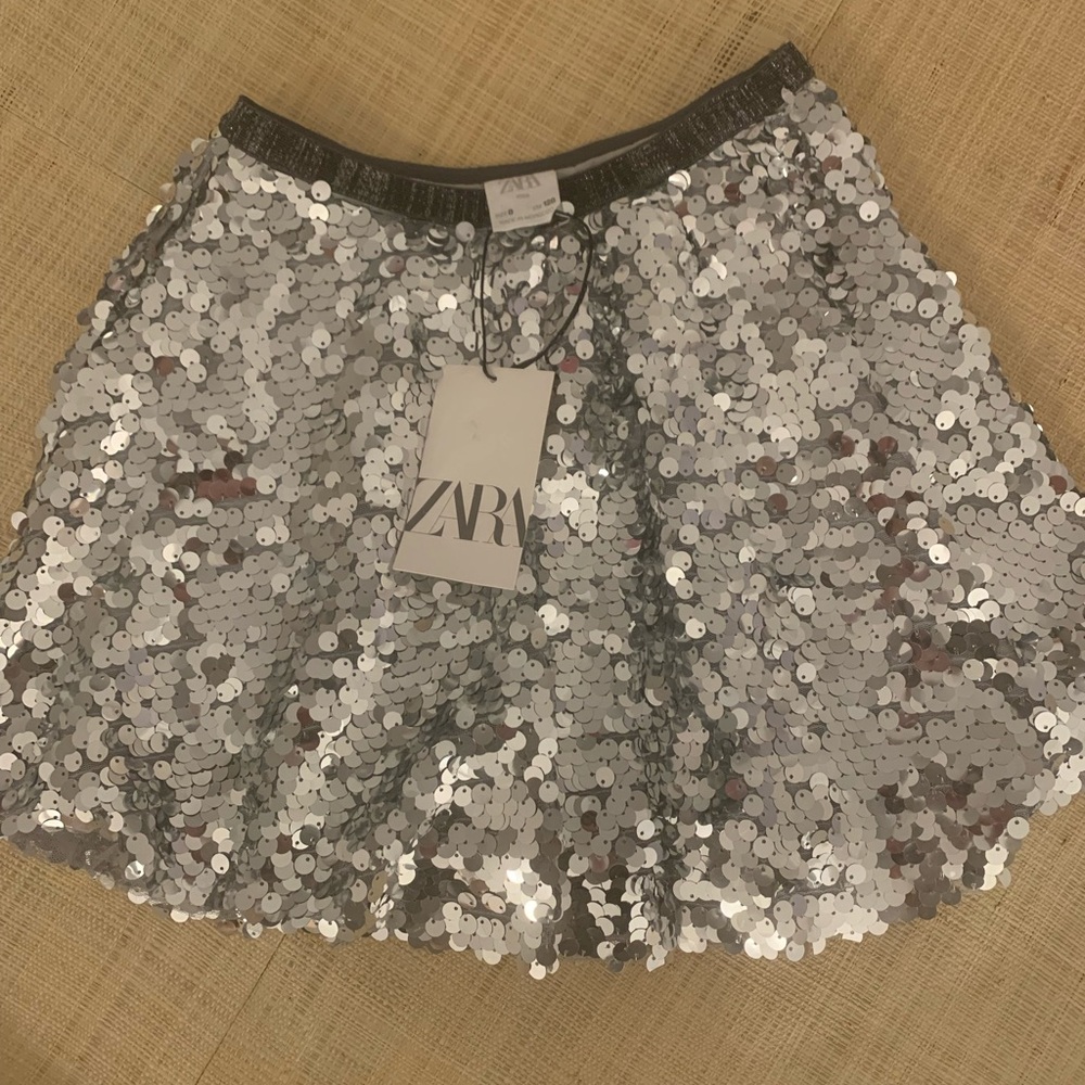 New With Tags. Zara Girls’ Sequin Skirt.